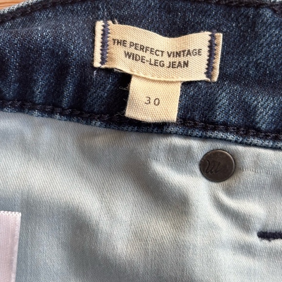 Womens Madewell The Perfect Vintage Wide Leg 30 - Picture 4 of 9